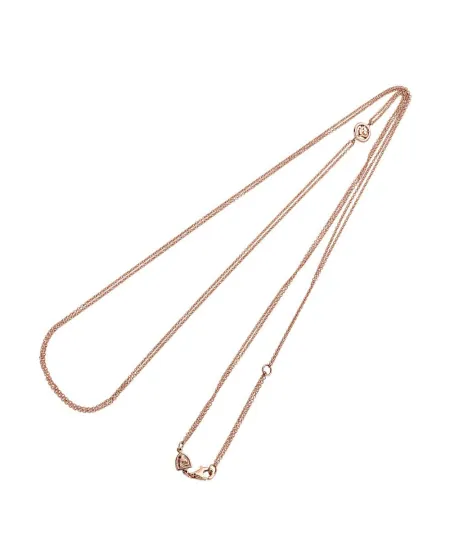 Chantecler Capri double rolo necklace in rose gold with rooster