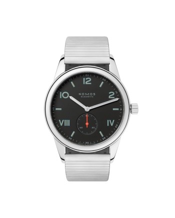 Nomos Glashütte Club Campus 38 Notte Montre avec Bracelet en Acier
