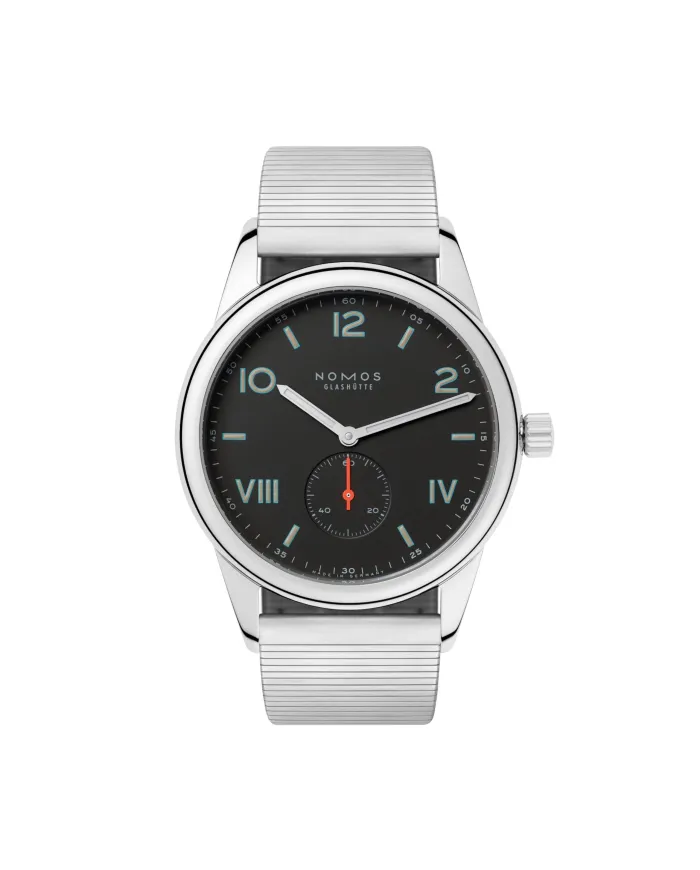 Orologio Nomos Glashütte Club Campus 38 Notte con Cinturino in Acciaio