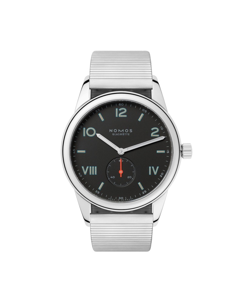 Orologio Nomos Glashütte Club Campus 38 Notte con Cinturino in Acciaio