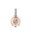 Chantecler Campanelle Small pendant in rose gold, diamonds and diamond-paved rooster