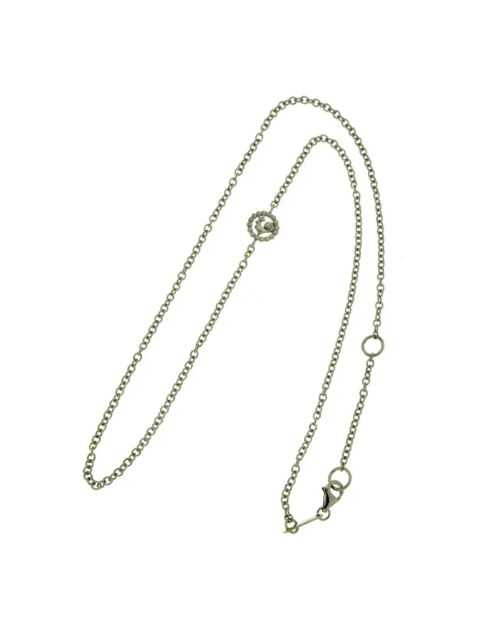 Chantecler Capri white gold rolo necklace