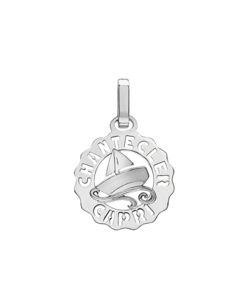 Chantecler Et Volià Logo Mini Pendant in Silver with Boat