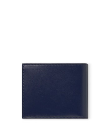 Montblanc Meisterstück Wallet 4 Compartments with Coin Purse in Blue Leather