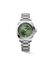 Orologio Longines Conquest con Quadrante Verde con Diamanti e Cinturino in Acciaio