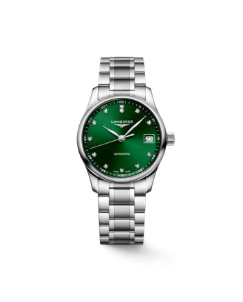 Montre Longines Master Collection avec cadran vert et diamants