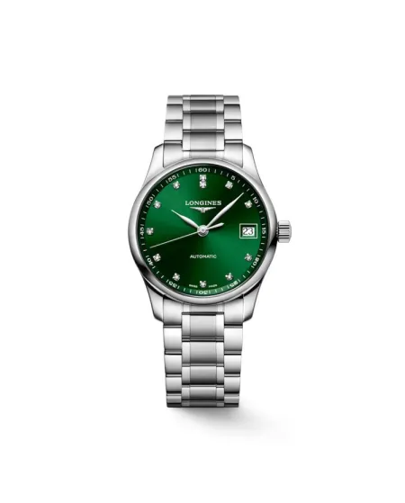 Orologio Longines Master Collection con Quadrante Verde e Diamanti