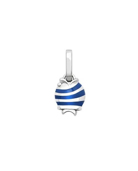 Chantecler Et Voilà Charm Petite Cloche Poisson Bleu