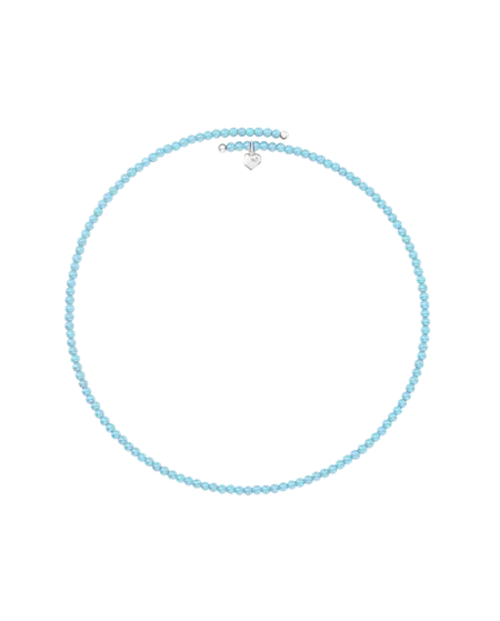 Chantecler Et Voilà Chocker Necklace in Turquoise and Silver