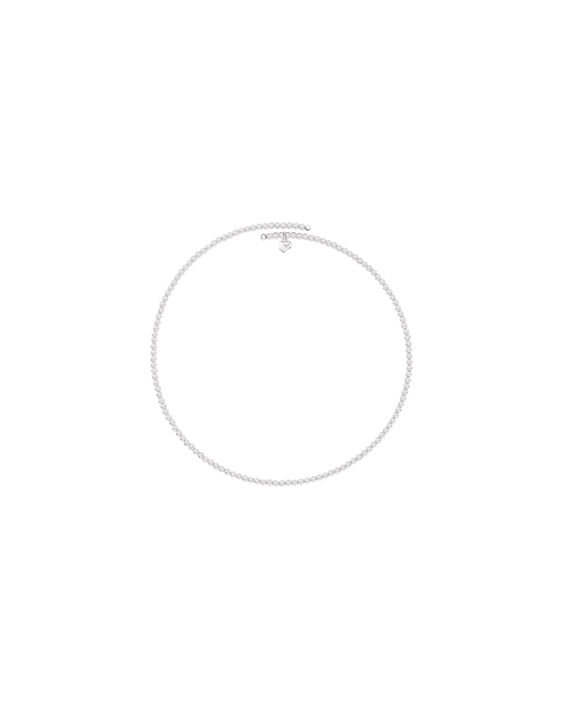 Collier Chocker Chantecler Et Voilà en Pâte de Coquillages et Argent