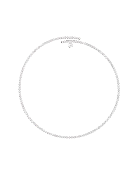 Collier Chocker Chantecler Et Voilà en Pâte de Coquillages et Argent