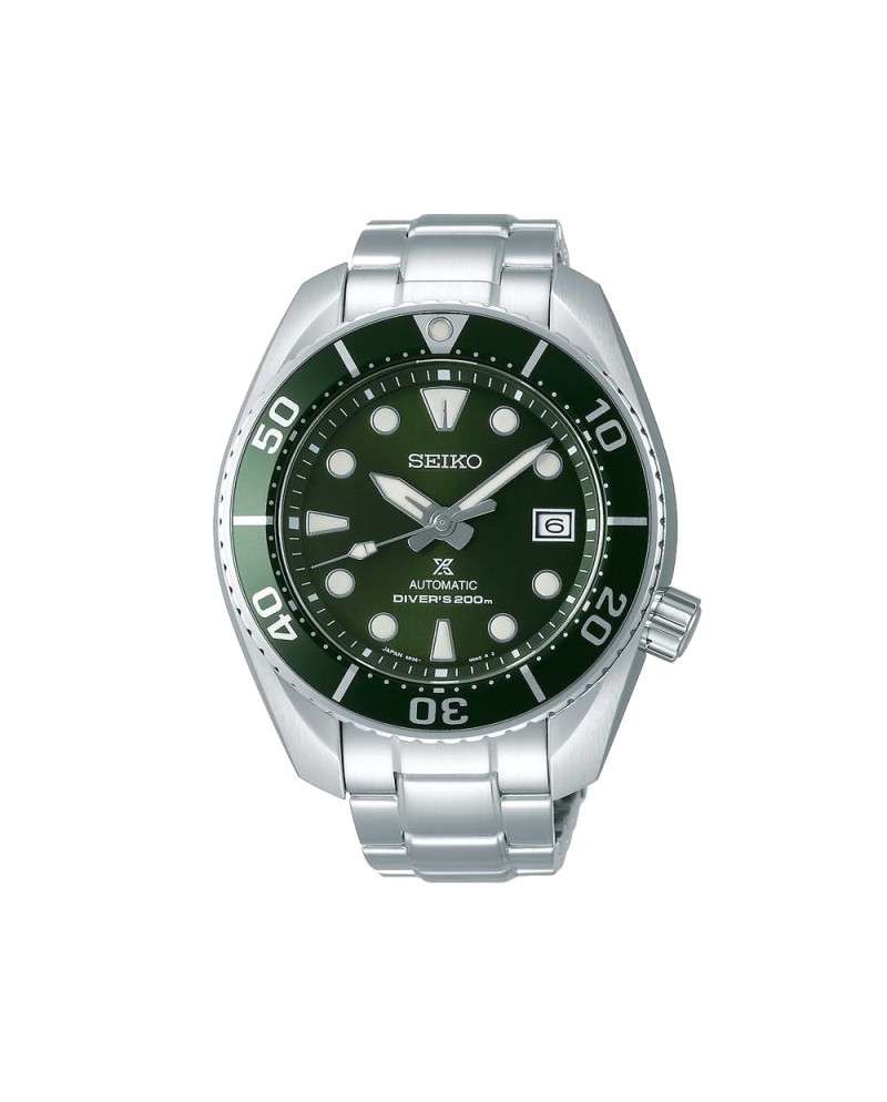Orologio Seiko Prospex Diver's 200M Quadrante Verde Cinturino in Acciaio