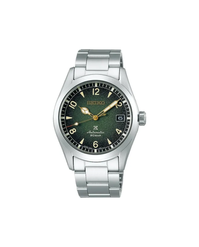 Montre Seiko Prospex Alpiniste cadran vert bracelet en acier