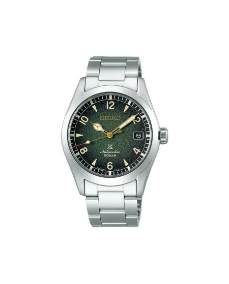 Montre Seiko Prospex Alpiniste cadran vert bracelet en acier
