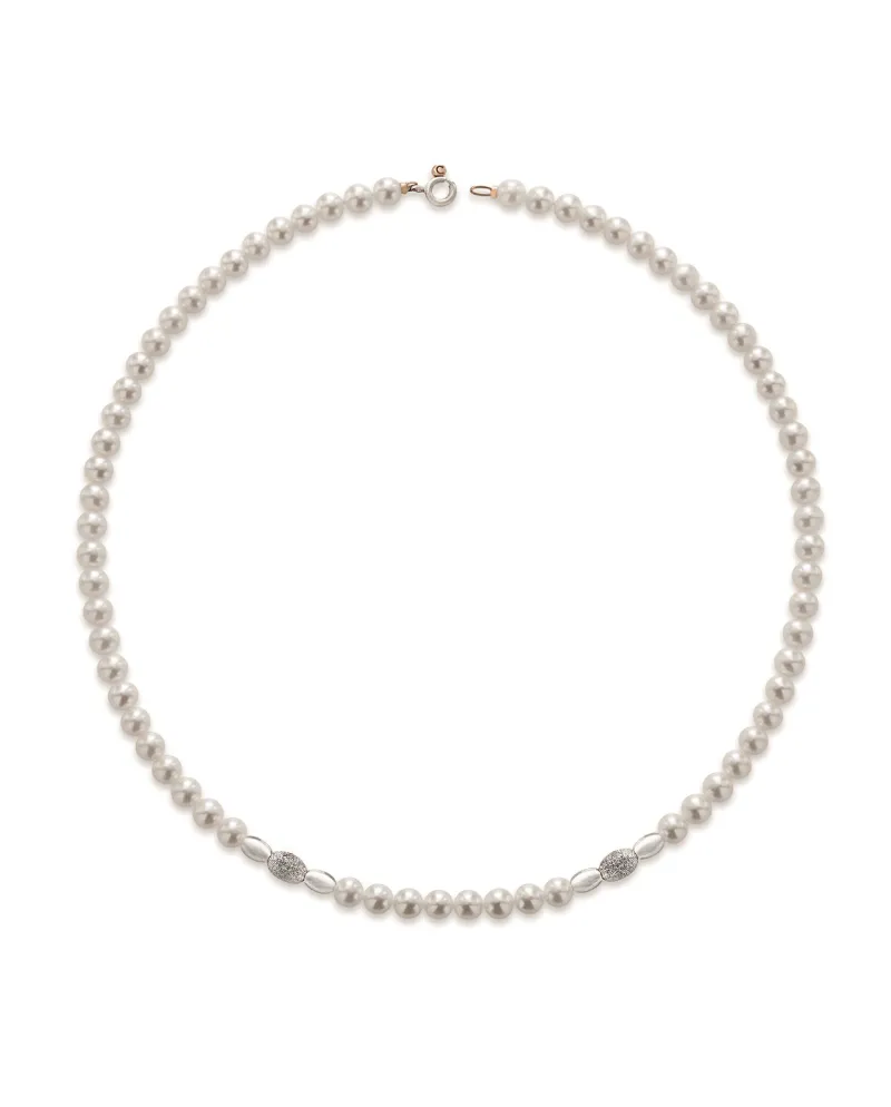 Coscia gioielli collana di perle con confetti in oro Le Lune LLNK13.2