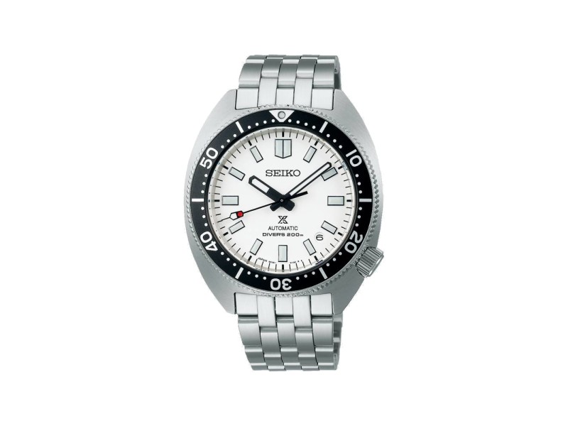 Montre Seiko Prospex Turtle Diver's 200M cadran blanc bracelet en acier inoxydable