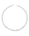 Coscia jewels Pearl necklace with diamond gold rings LLNK03.1