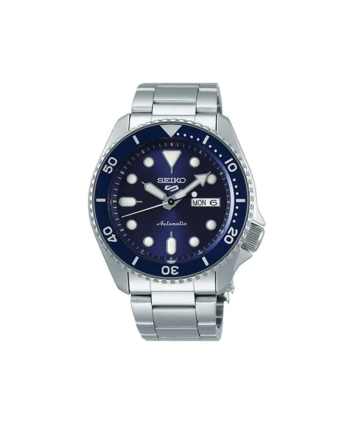 Orologio Seiko 5 Sports Quadrante Blu Cinturino in Acciaio