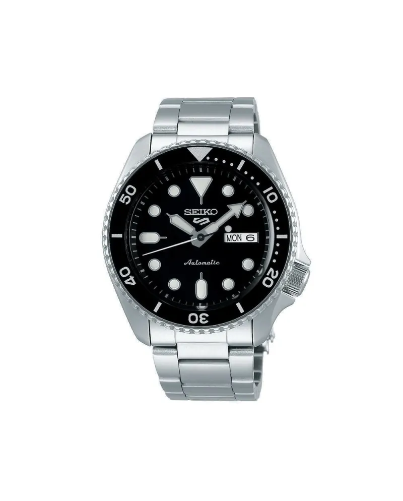 Orologio Seiko 5 Sports Quadrante Nero Cinturino in Acciaio Orologio Seiko 5 Sports Quadrante Nero Cinturino in Acciaio