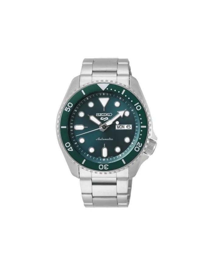 Seiko 5 Sport Watch Green Dial Steel Bracelet