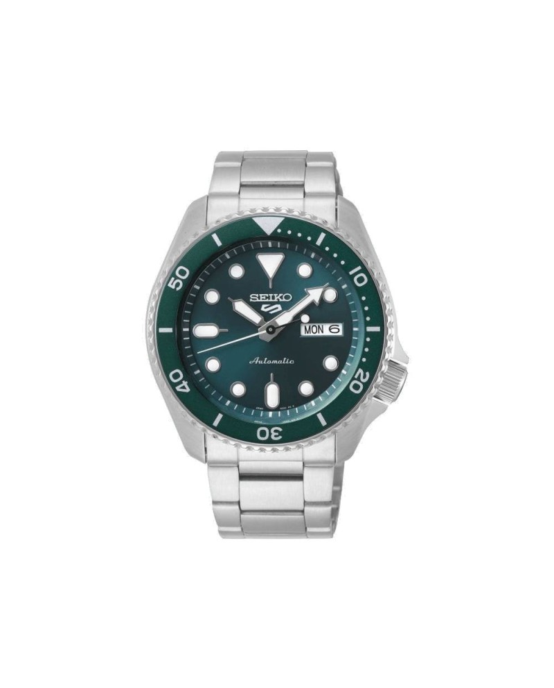 Seiko 5 Sport Watch Green Dial Steel Bracelet