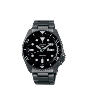 Montre Seiko 5 Sport Cadran Noir Bracelet Noir en Acier