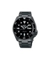 Orologio Seiko 5 Sports Nero Quadrante Nero Cinturino in Acciaio