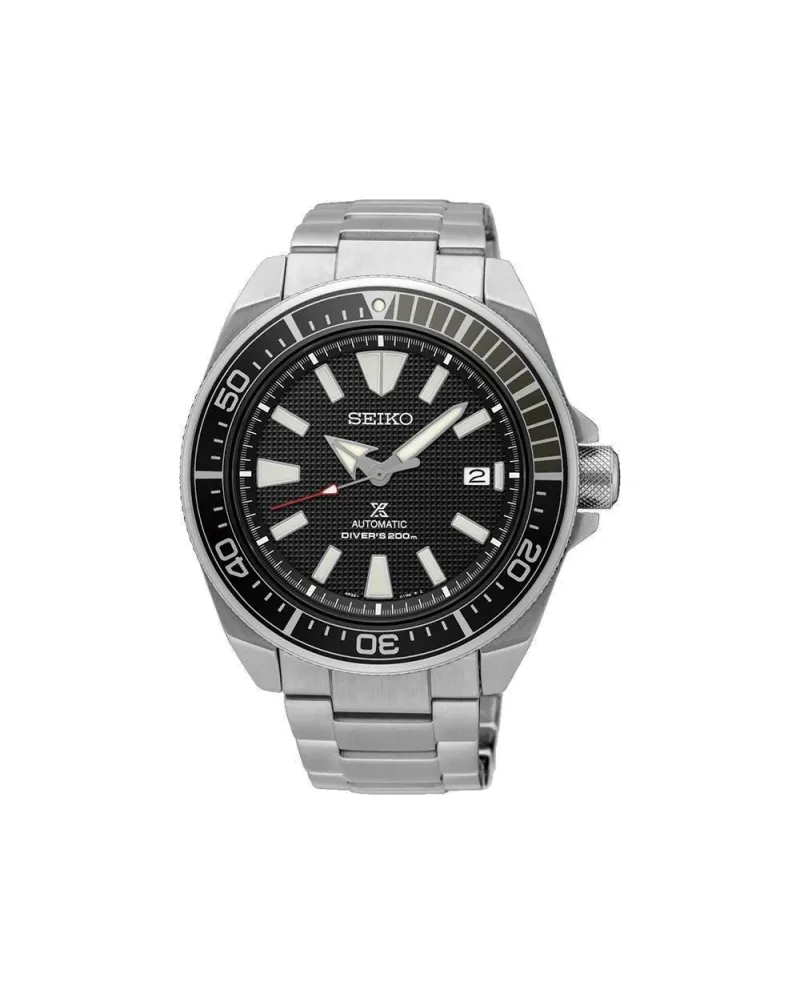 Orologio Seiko Prospex Samurai Diver's 200M Quadrante Nero Cinturino in Acciaio Orologio Seiko Prospex Samurai Diver's 200M Quadrante Nero Cinturino in Acciaio