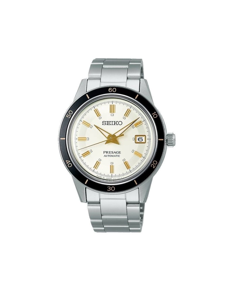 Montre Seiko Presage Style 60's cadran blanc avec bracelet en acier