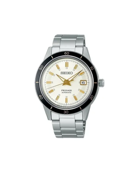 Seiko Presage Style 60's Watch White Dial with Steel Bracelet