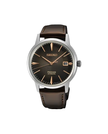 Orologio Seiko Presage Cocktail Quadrante Marrone con Cinturino Pelle