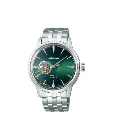 Orologio Seiko Presage Cocktail Open Heart Quadrante Verde con Cinturino Acciaio