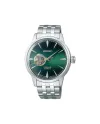 Montre Seiko Presage Cocktail à cœur ouvert, cadran vert avec bracelet en acier
