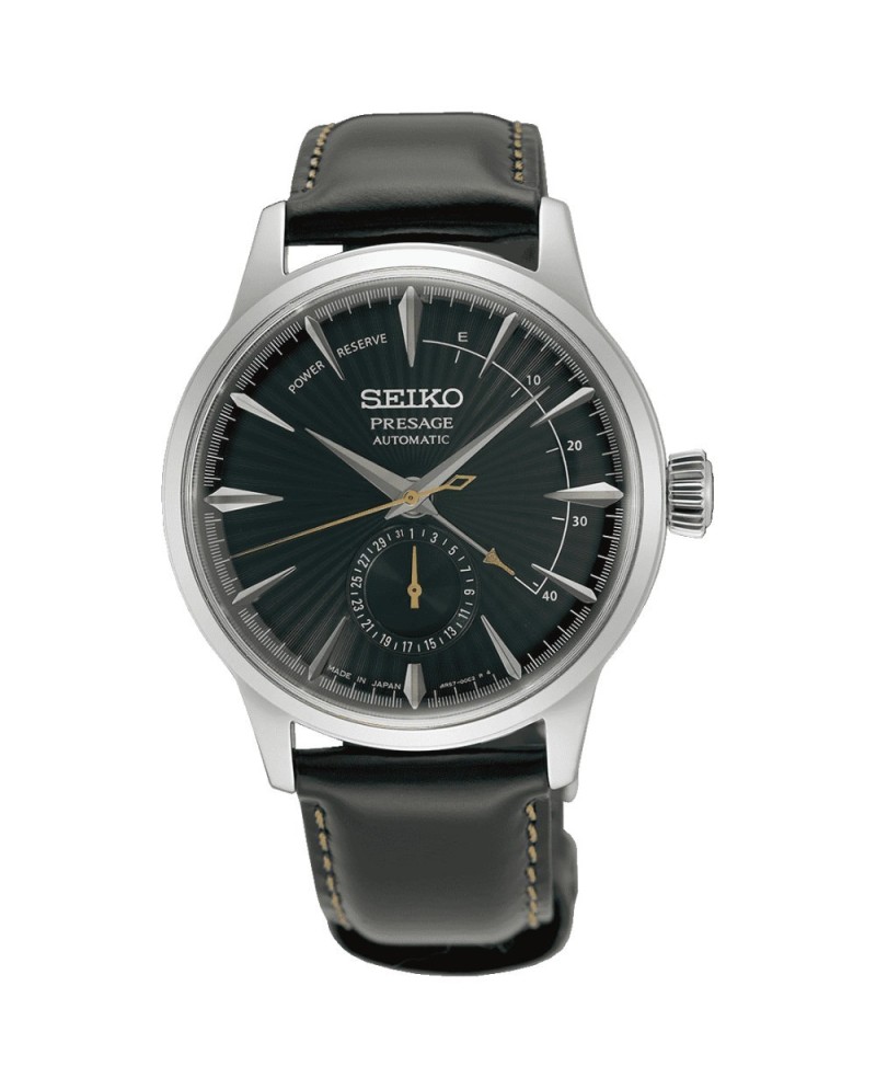 Seiko Presage Cocktail Green Dial Leather Strap Watch