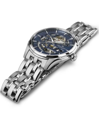 Orologio Hamilton Jazzmaster Skeleton Auto Quadrante Blu