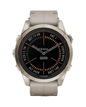 SmartWatch Garmin Fēnix 7S Pro Sapphire Solar Cinturino in Pelle Avorio