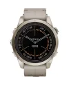SmartWatch Garmin Fēnix 7S Pro Sapphire Solar Cinturino in Pelle Avorio