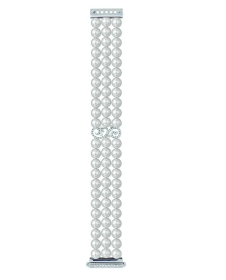 Coscia gioielli Bracciale di perle in oro bianco e diamanti BRAK401