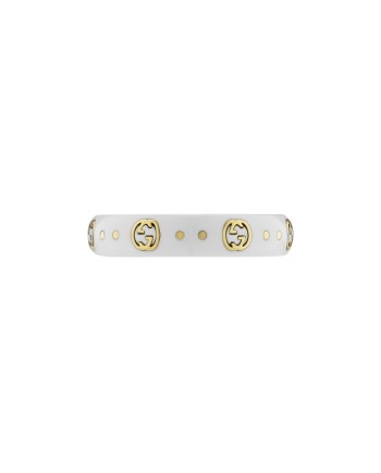Gucci Icon Ring in White Corundum and Gold