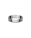 Bague Gucci Icon en or blanc avec double G