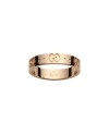 Bague Gucci Icon en or rose avec double G