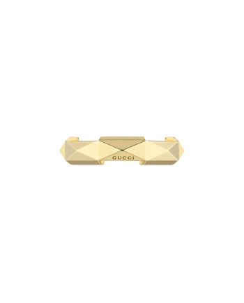Bague Gucci Link to Love en or jaune avec clous de 5 mm