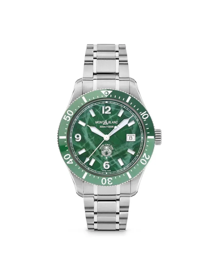Montblanc 1858 Ice Sea Automatic Date Green Watch
