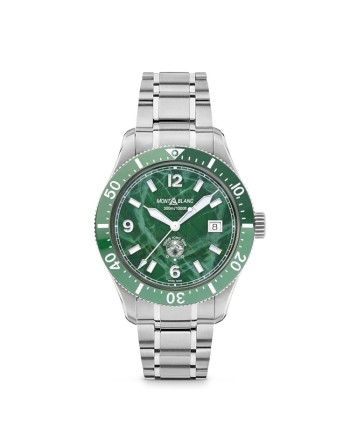 Montre Montblanc 1858 Ice Sea automatique avec date verte