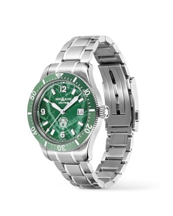 Montre Montblanc 1858 Ice Sea automatique avec date verte