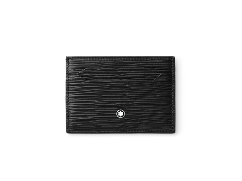 Montblanc Meisterstück Card Holder in Black Leather with 5 Compartments