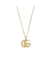 Collier Gucci GG Running en or jaune avec pendentif Double G