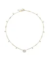 Gucci Interlocking Necklace in Yellow Gold with Diamonds