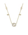 Collana Gucci Interlocking in Oro Giallo con Diamanti