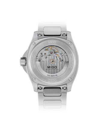 Montre Mido Multifort TV Big Date grise avec bracelet en acier